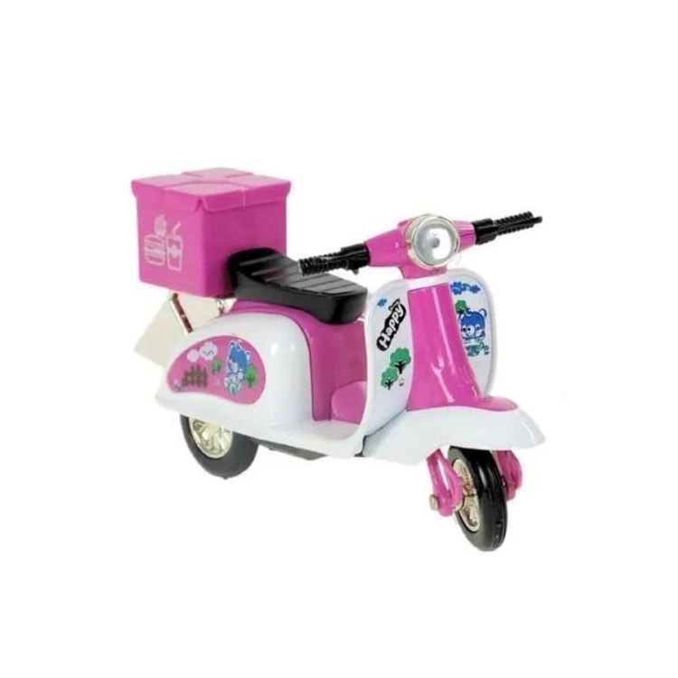 Çek Bırak Metal Vespa Motor Cm - FY361A-D - Pembe - 1 ADET
