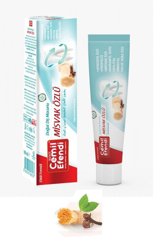 Cemil Efendi RT-RYL-HMR10477 3 Adet Misvak Özlü Karanfil Sulu Diş Macunu 100 Ml