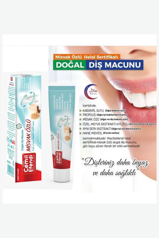 Cemil Efendi RT-RYL-HMR10477 3 Adet Misvak Özlü Karanfil Sulu Diş Macunu 100 Ml