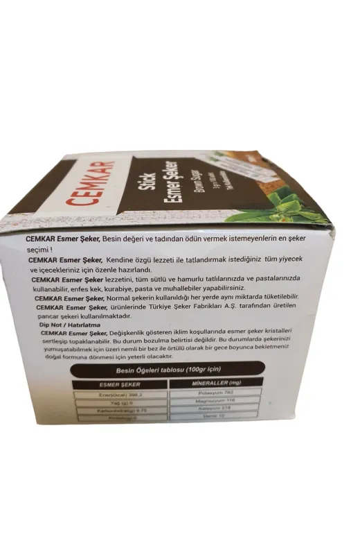 CEMKAR 7894564564648 Esmer Stick Şeker 3Gr 100 Adet