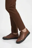 Ceviz Hakiki Deri Memory Foam Erkek Sneaker