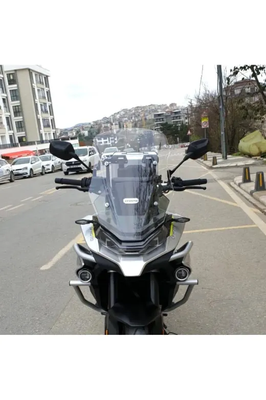 CF Moto 800 MT Ön Cam 2019-2026 Model 57cm Şeffaf Renkli 4mm