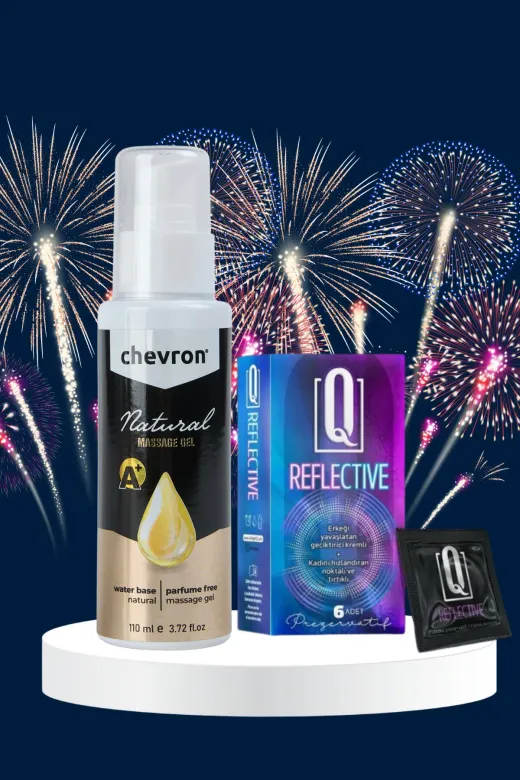 chevron CHV03496745697 Su Bazlı Kayganlaştırıcı Jel 110Ml + 6'lı Geciktiricili Prezerfatif