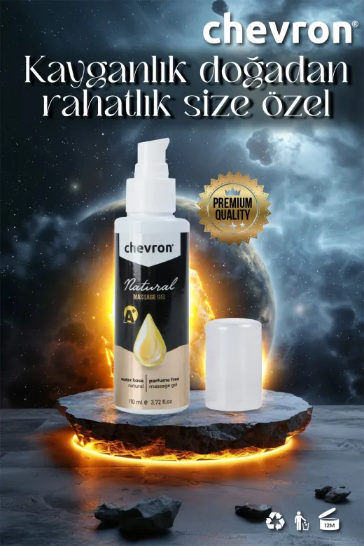 chevron CV-ANLPLG7 110 Ml Doğal Su Bazlı Extra Kayganlaştırıcı Jel + 7 Cm Hub Anal Plug