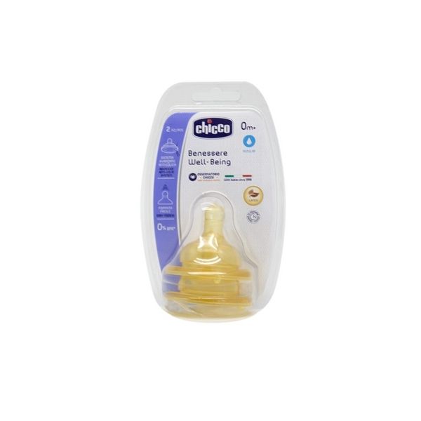 Chicco Biberon Emziği 0ay+2li Normal Akış Kauçuk