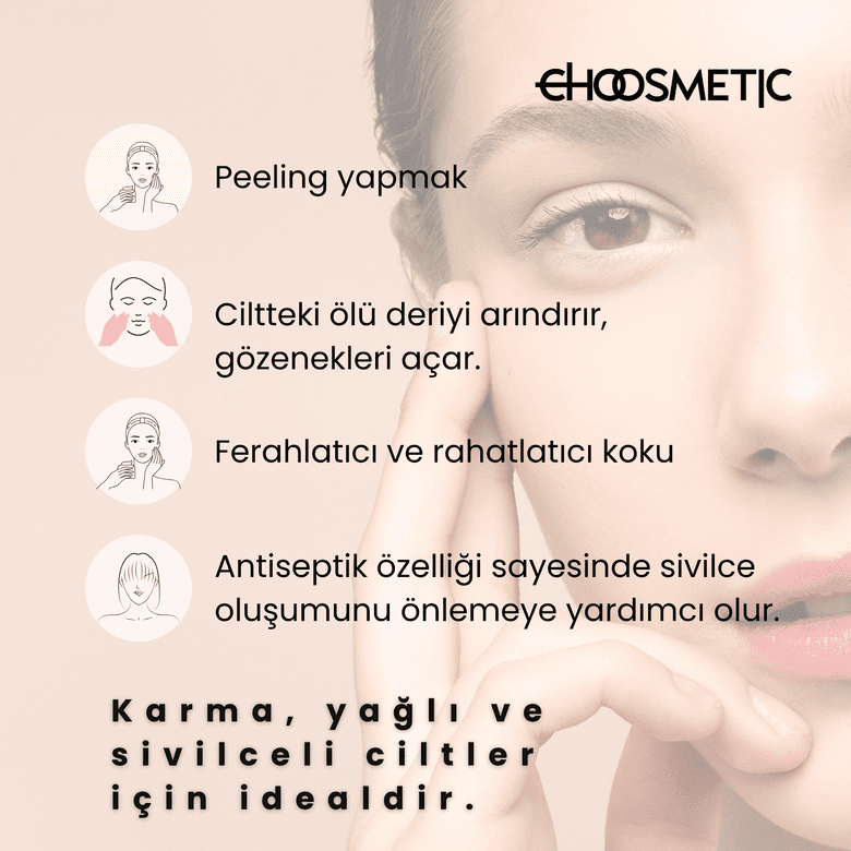 choosmetic CHOO1L Doğal Lavantalı Kabak Lifli Sabun | Arındırıcı & Ferahlatıcı | 120 Gr