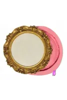 Çiçek Kabartma 27cm Çerçeve Tepsi Silikon Kalıp K-833
