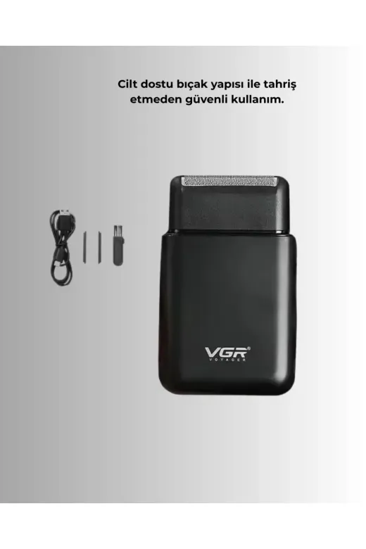 Çift Başlıklı Elektrikli Tıraş Makinesi | Suya Dayanıklı, Hafif ve Ergonomik