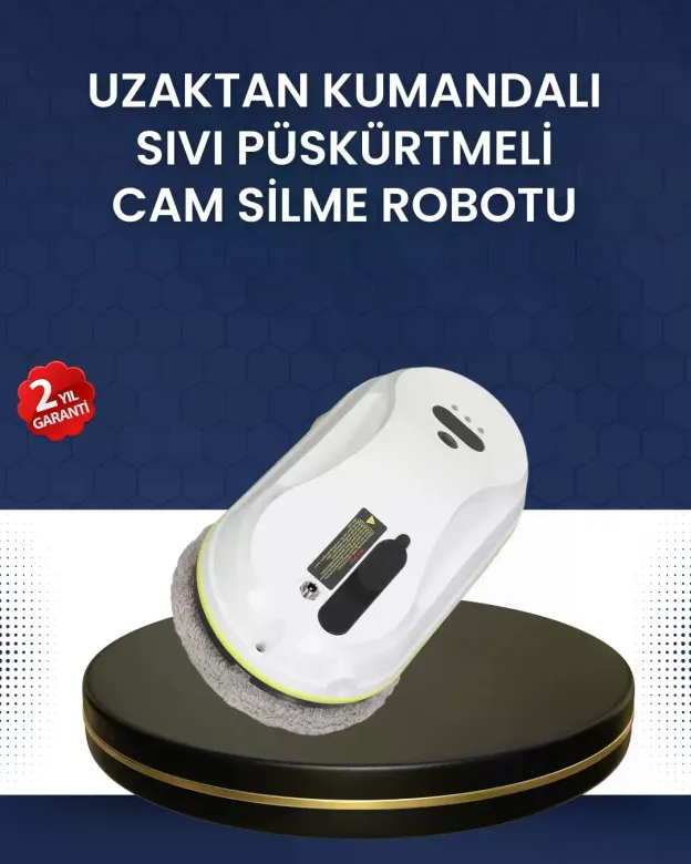 Çift Diskli Güvenli Otomatik Cam Silme Robotu
