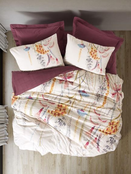 Çift Kişilik Modeline Nev Takımı Flos Bordo