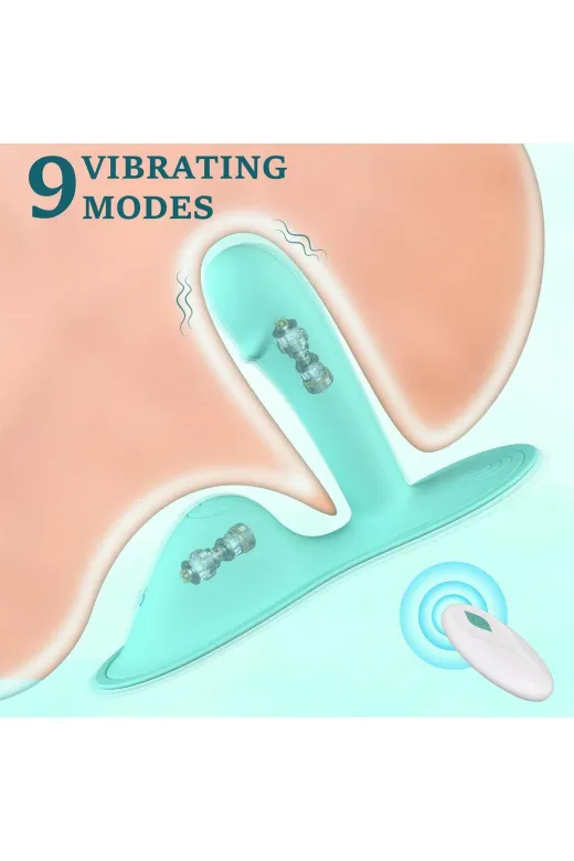 Çift Motorlu 9 Modlu Uzaktan Kumandalı Yastık Vibratör – Unisex Masaj Ve Uyarıcı