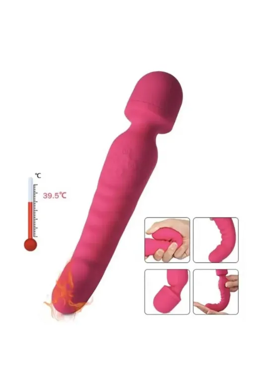 Çift Taraflı Wand Vibratör Kırmızı