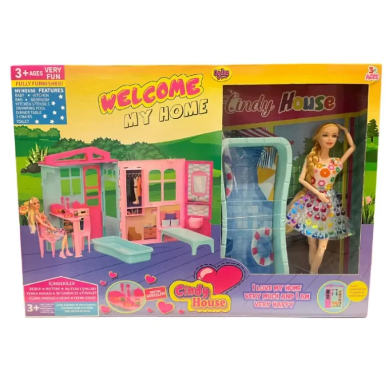 Cindy House Bebekli Oyun Evi 02617