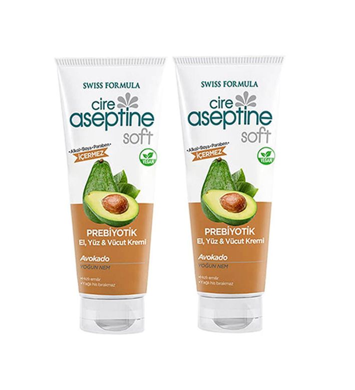 cireavak Cire Aseptine El, Yüz Ve Vücut Kremi 200 Ml Prebiyotik Avokado X 2 Adet