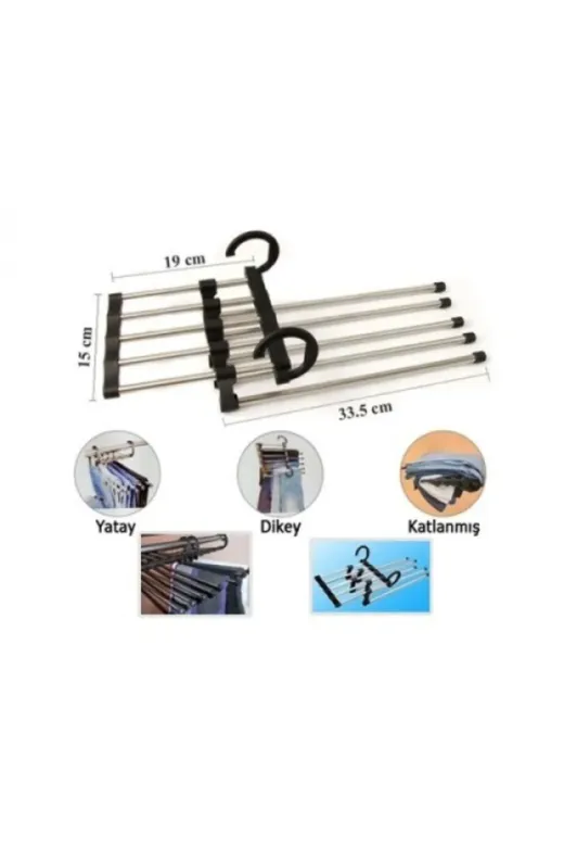 CKVSHOP P9306S5331 Hareketli Pantolon Askılığı 5 İn 1