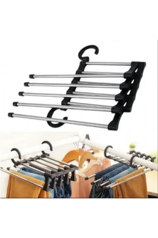 CKVSHOP P9306S5331 Hareketli Pantolon Askılığı 5 İn 1