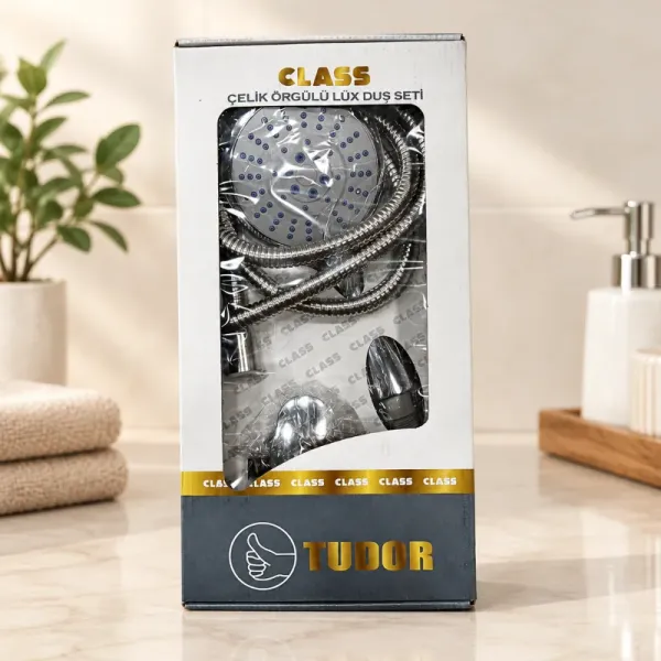 Class Çelik Lüks Duş Seti Kutulu