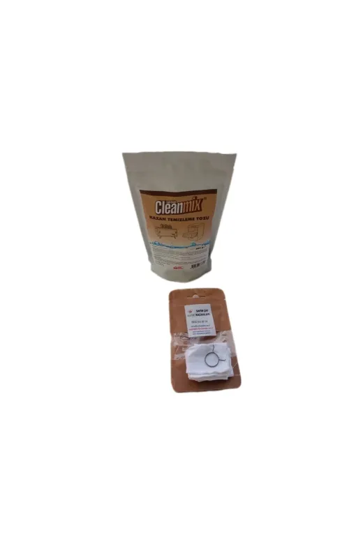 Cleanmix KİREÇ TEMİZLEME TOZU + MUSLUK BEZİ Safir 500 Gr. Çay Kazanı Organik Kireç Temizleme Tozu Musluk Bezi 1 Paket Safir Çay Kazanları