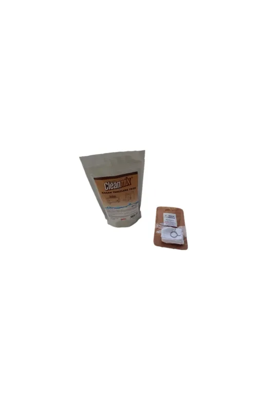 Cleanmix KİREÇ TEMİZLEME TOZU + MUSLUK BEZİ Safir 500 Gr. Çay Kazanı Organik Kireç Temizleme Tozu Musluk Bezi 1 Paket Safir Çay Kazanları