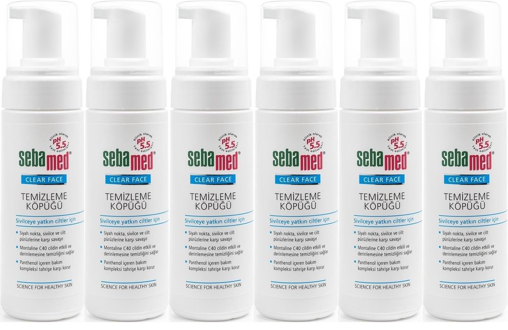 Clear Face Yüz Temizleme Köpüğü 150ML (6 Lı Set)