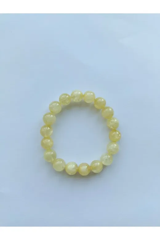 Clementia 20462 Sitrin Doğaltaş Bileklik 12Mm