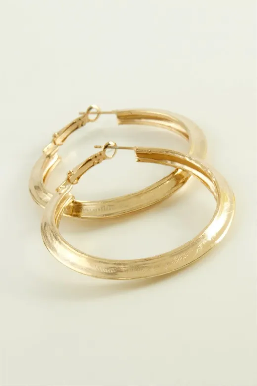 cleovibe tptn-266893 Salkım Halka Küpe () 5 Cm-Sarı