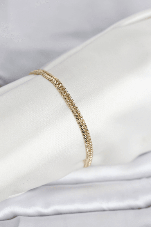 CM 14K Gold Renk Zincir Model Kadın Bileklik