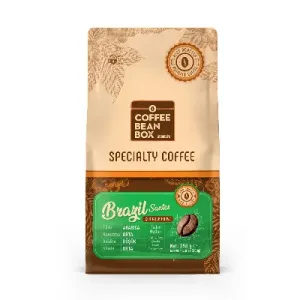 CoffeeBeanBox Brezilya Santos Specialty Coffee Kavrulmuş Çekirdek Kahve 250 gr (Filtre Kahve İçin Öğütülmüş)