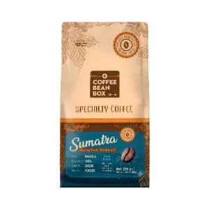 CoffeeBeanBox Endonezya Sumatra Mandheling G1 Kavrulmuş Çekirdek Kahve 250 g (Cold Brew İçin Öğütülmüş)