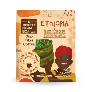 CoffeeBeanBox Ethiopia Drip Pratik Filtre Kahve 10'lu