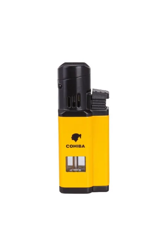 COHİBA Cohiba Ccm0436S 3 Jet Torch Puro Çakmağı Sarı
