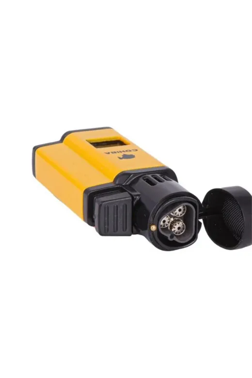 COHİBA Cohiba Ccm0436S 3 Jet Torch Puro Çakmağı Sarı