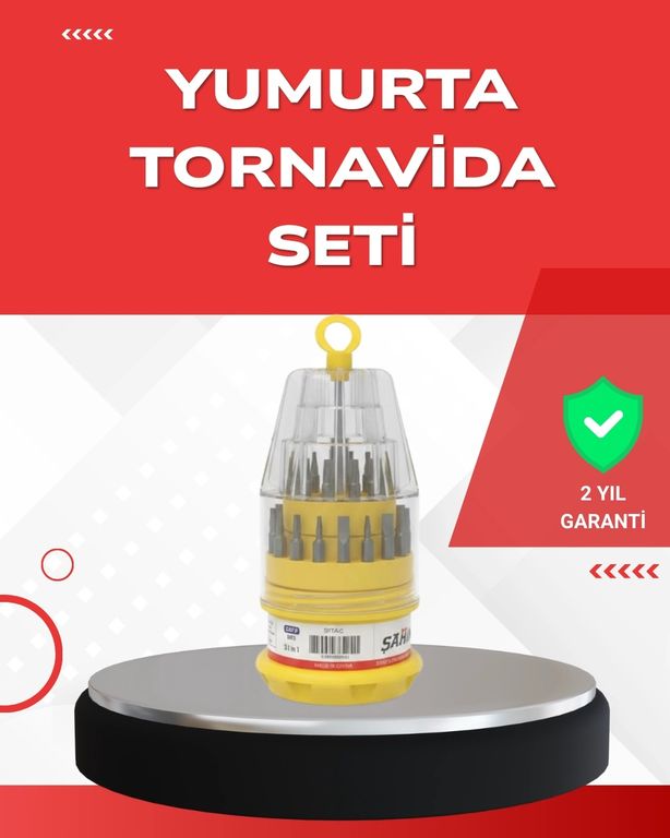 COjans 116929038 Hassas Tornavida Seti Kaymaz Saplı Elektronik Onarım Seti