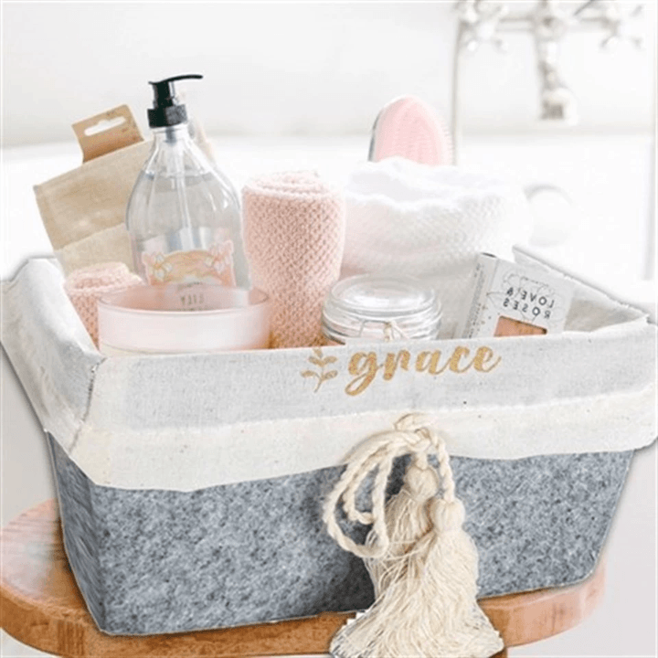 Çok Amaçlı Saklama Organizer Kutu Kare Keçe Sepet (maxi) - 03426