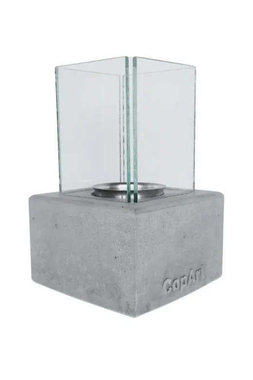 CopArt CMŞ38004 Muko Naturel Masaüstü Beton Şömine - 1 Lt Bioetanol Yakıt Hediyeli