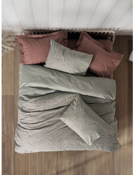 Cotton Box Rf Petite -Mote Kiremit- Lastikli Çarşaflı Tek Kişilik Nevresim Takımı