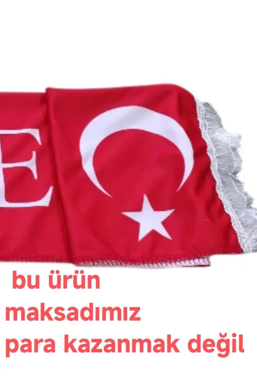 couis 192303 Atkı Türkiye Ay Yıldız Bayrağımız Detaylı Saten