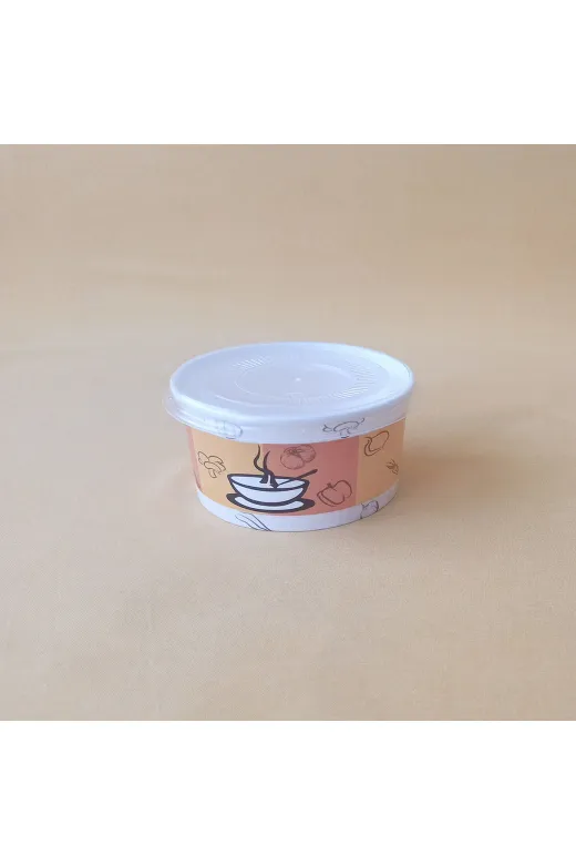 CPC Plastik Ambalaj CPC011 16 Oz Çorba Kasesi Aşure Kasesi Kapaklı 25 Adet