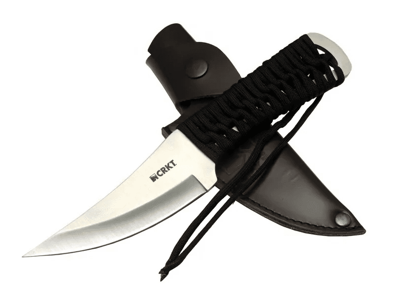 Crkt Scrub Fixed 2712 Wy Kamp / Outdoor Bıçak 22,5cm - İpli Sap, Deri Kılıflı