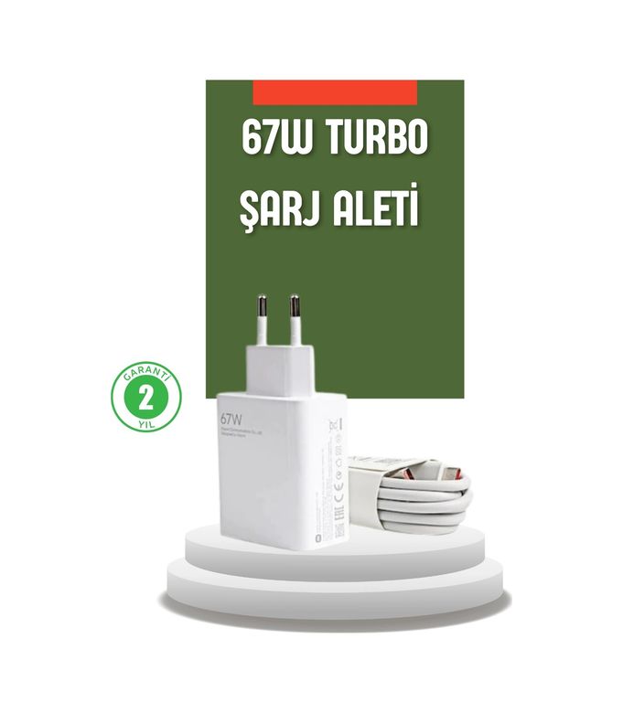 Ctstones 120386674 Mey İthalat 67 Watt Turbo Şarj Cihazı Redmi Note 10 11 12 Uyumlu