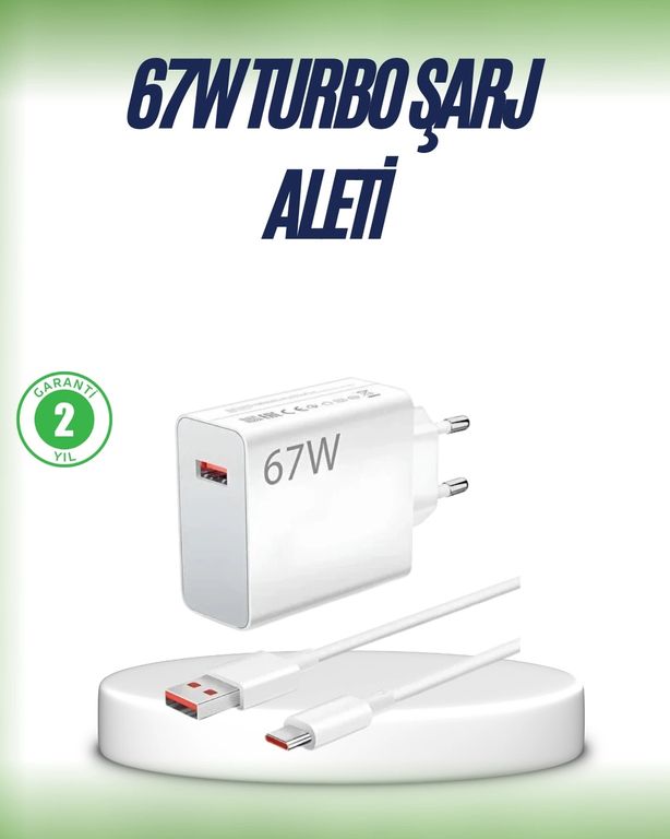 Ctstones 120386896 Mey İthalat 67 Watt Çift Turbo Şarj Adaptörü Reno 4 5 6 Uyumlu
