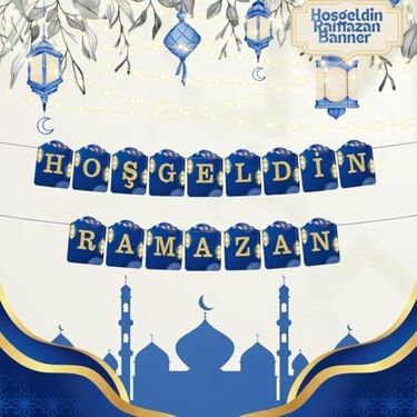 Da 128859007 "hoş Geldin Ramazan" Dekorlu Süsü, Ramazan Süsleri, Ramazan Tavan Süsü Ürünleri