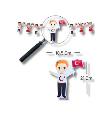 Da 128859118 23 Nisan Süsleri 23 Nisan Hediyeleri Çocuklu Dekoratif Banner Süsleme 3 Metre Led 165 Cm
