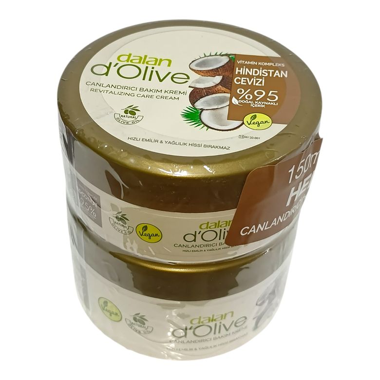 Dalan m63MCgvcYl D'olive Vitamin Kompleks Hindistan Cevizi Canlandırıcı Bakım Kremi 250 Ml + 150 Ml