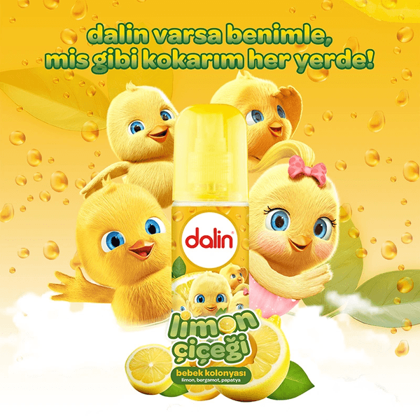 Dalin 29032022 Bebek Kolonyası Limon Çiçeği Spreyli 150 Ml