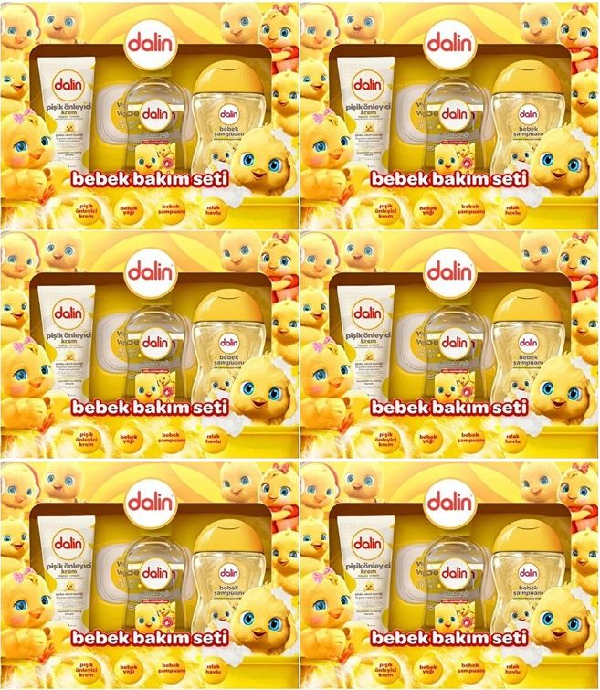 Dalin Bebek Bakım Seti 4 Parça (Kutulu) Yenidoğan Seti (Karma 6 Lı Set)