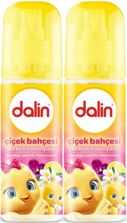 Dalin Bebek Kolonyası 150ML Çiçek Bahçesi (Menekşe-Yasemin-Limon Kokulu) (2 Li Set)