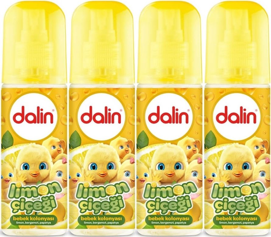 Dalin Bebek Kolonyası 150ML Limon Çiçeği (Limon-Bergomat-Papatya) (4 Lü Set)