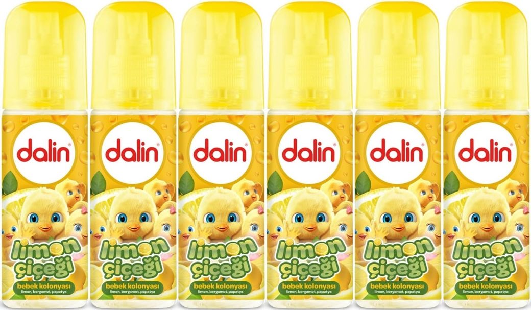Dalin Bebek Kolonyası 150ML Limon Çiçeği (Limon-Bergomat-Papatya) (6 Lı Set)