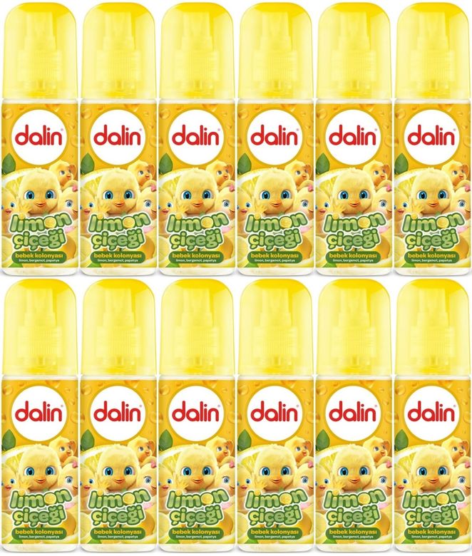 Dalin Bebek Kolonyası 150ML Limon Çiçeği (Limon-Bergomat-Papatya) (12 Li Set)
